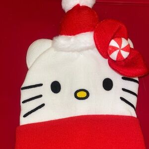 Hello Kitty Red and White Beanie